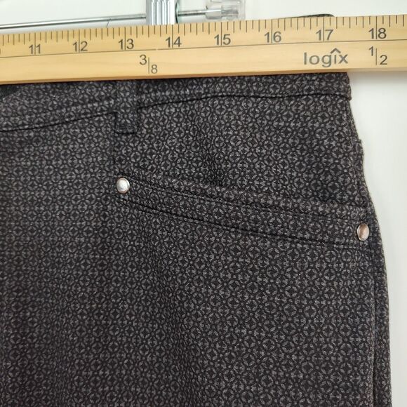 Christopher & Banks Signature Slimming Dress Pants Women's 12 Gray Straight Leg - Picture 3 of 8